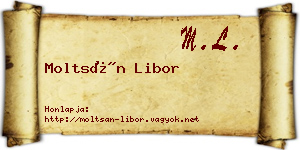 Moltsán Libor névjegykártya